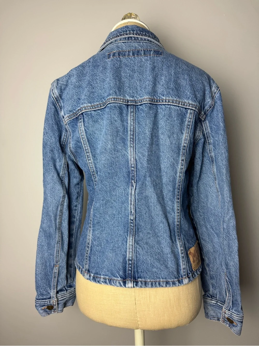 Vintage Mudd Denim Jacket with Embroidered Logo Patch